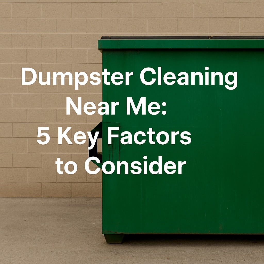 dumpster cleaning near me